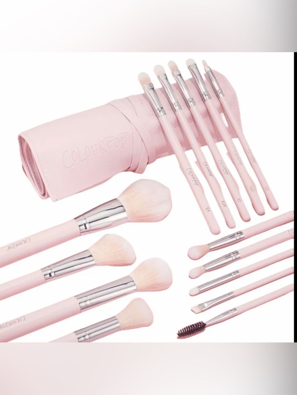 ColourPop Smoke ‘N Roses Brush Roll- Face & Eye Brush set